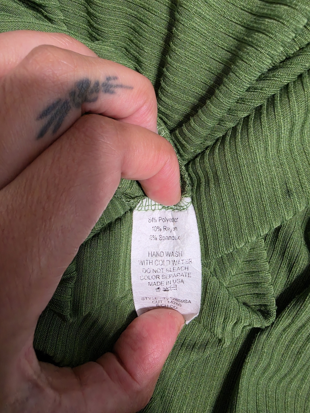 Dressed in LALA Olive Green Relaxed Tunic Tee With Shorts Set - Picture 5 of 5